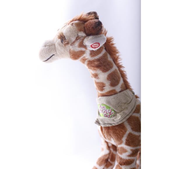 Geoffrey, Plush Giraffe, Toys "R" Us, 17", Talking, Realistic, Poseable Legs - Picture 3 of 4